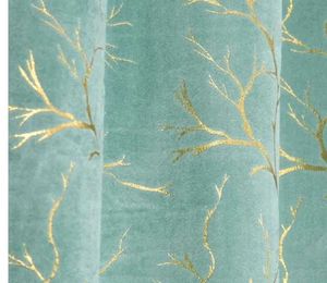 premium velvet leaf design door curtain