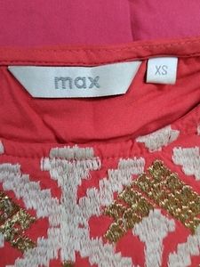 'Max' Pink Kurti With Both Side Pockets