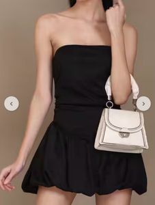 Black Strapless Mini Dress