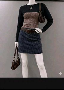 Solid Black Long Sleeve Top