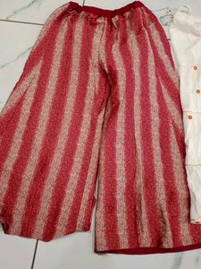 Stylish Ethnic Palazzo Pants &amp; Skirt Set