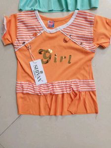 Cute Baby Girl Tops ( frock) 2 Pack