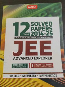 MTG JEE Advanced Explorer 12 Years Solved Papers