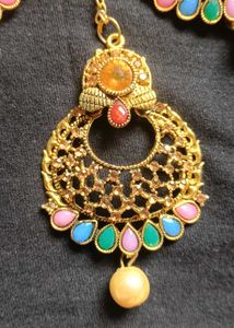 Gold Tone Ethnic Jewellery Set