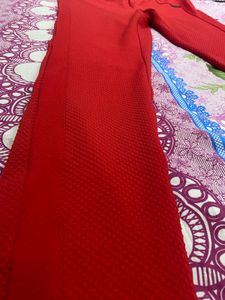 Vibrant Red Women's Pants