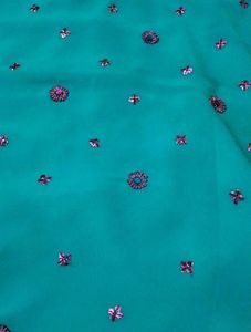 Stunning Blue Sequined Saree