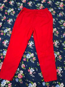 Red Bandhani Print Kurta Set