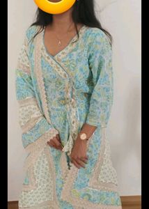 Beautiful Light Blue Printed Kurta Set