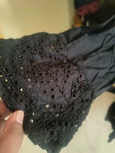 Black Lace Kurtis
