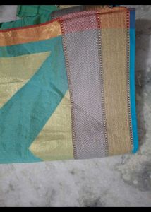 Elegant Green Cotton Saree