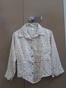 Floral Print Button-Up Shirt