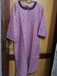 Chic Pink Printed Kurta