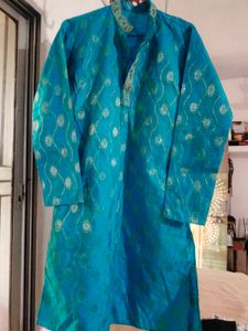 blue sherwani kurta