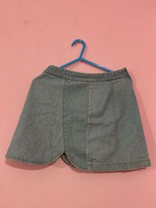 Denim mini skirt