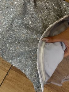 Sparkling Silver Evening Dress