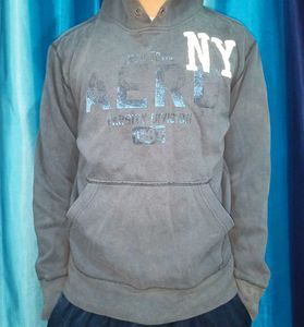 Men Grey Classic Hoodie