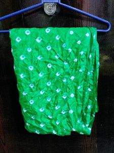 Vibrant Green Bandhani Dupatta