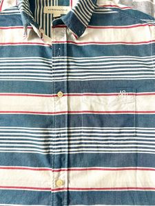 Aeropostale Striped Button-Down Casual Shirt