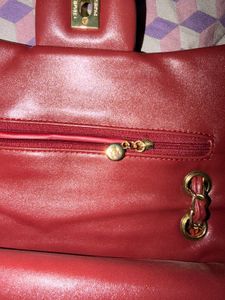 Quilted Shoulder Bag with Chain Strap