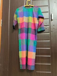 Colorful Checked Kurta