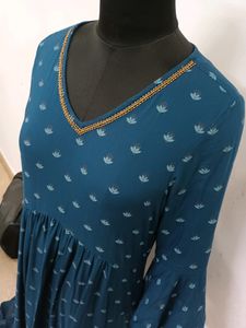 global desi teal green v neck maxi dress