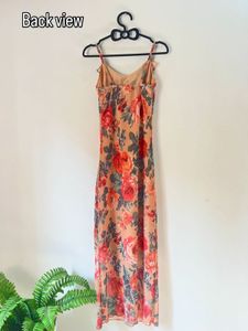 Vintage Floral Midi Dress