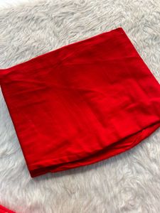 Elegant Red Embroidered Kurta Set