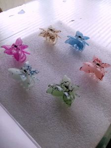 Cute Butterfly Hair Claw Clips (Set of 6) jf