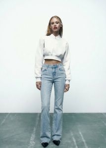 Zara Light Wash Flare Bootcut Jeans