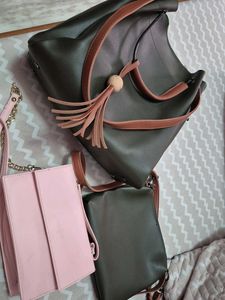 combo of Stylish Handbag &amp; Shoulder Bag