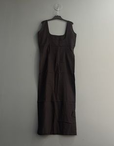 Elegant Brown Midi Dress