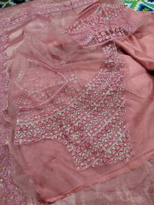 Embroidered Silk Saree