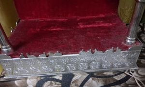 German Silver Lakshmi Ganesha Idol With Mandir