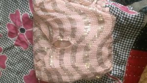 pack of two 😊Sparkling Pink Lehenga Choli + orang