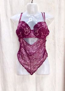 I. Lace Teddy Bodysuit