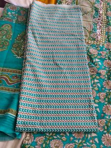 floral print sea green suit