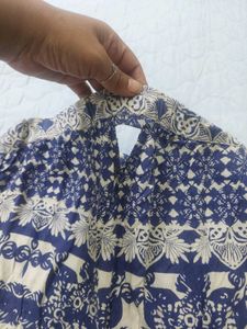 Bohemian Strapless Print Dress