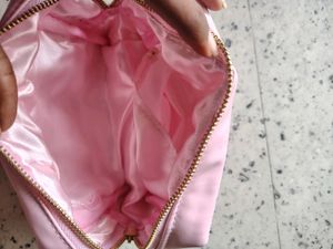 Nykka Pastel Pink Quilted pouch