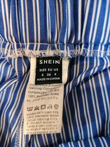 SHEIN NEW Striped Elastic pants