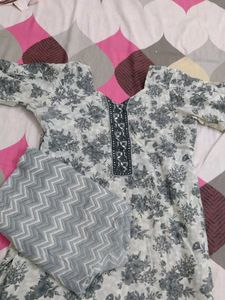 Floral Print Kurta with Pants Set