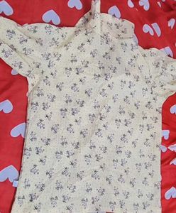 Cute Floral Puff Sleeve Top