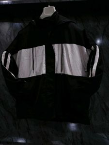 Stylish Black &amp; White Striped Jacket