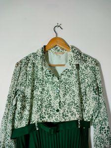 Green Printed Dresses (Women's)