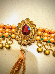 Exquisite Beaded Waist Chain with Pendant
