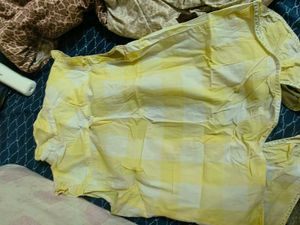 Yellow beach vibe Plaid Sleeveless Shirt