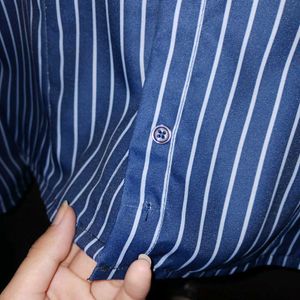 Classic Pinstripe Button-Up Shirt