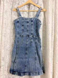 Zudio Denim Pinafore Dress