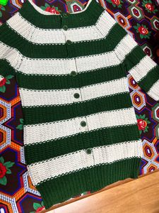 Chunky Stripe Knit Cardigan
