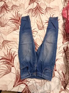 Blue Denim Jogger Jeans