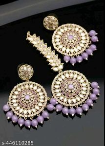 Elegant Mirror Work Jhumka Earrings